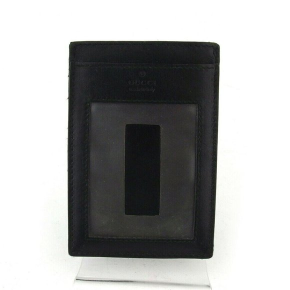 GUCCI Regular Logo Leather Auth Used i576 - Picture 1 of 8